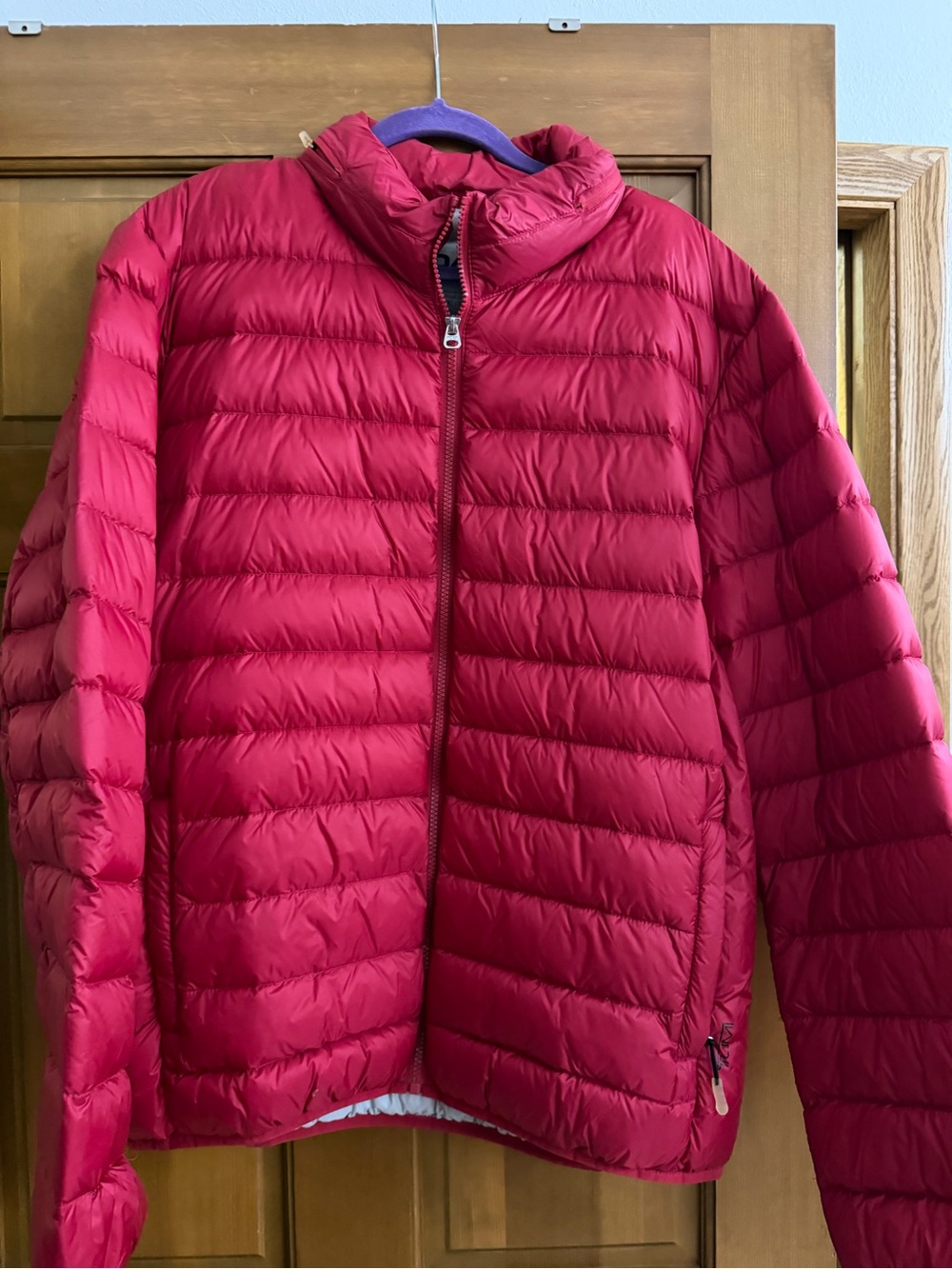 NEW Men’s Tumi Red Quilted Puffer Jacket